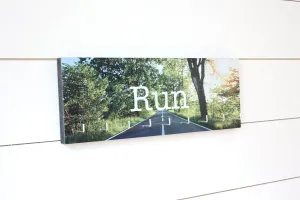 Run Medal Holder - Full Color Photo Road Sun Shining Medium