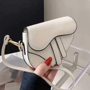 Saddle Messenger Leather Crossbody Shoulder Handbag