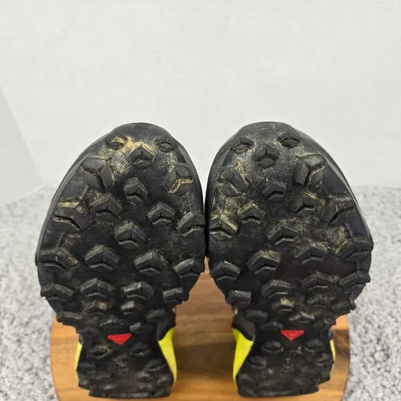 Salomon Speedcross Vario Black Neon Yellow Athletic Trail Running Shoe Mens 9.5