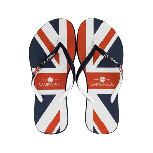 Samba Sol Women's Countries Collection Flip Flops - England