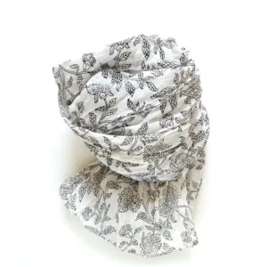 SCARF - COTTON HAND BLOCK-PRINTED