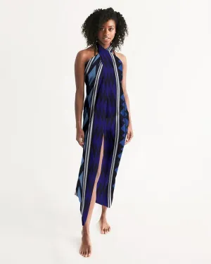 Sheer Bohemian Blue Swimsuit Cover Up