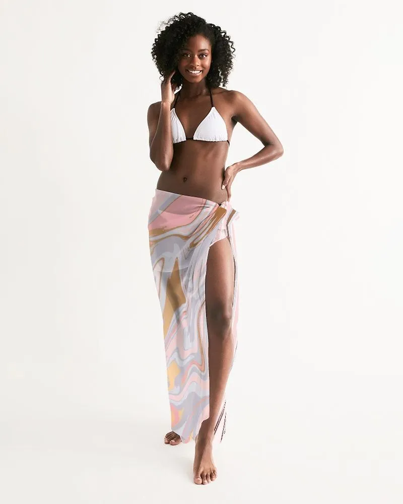 Sheer Love Marble Swimsuit Cover Up