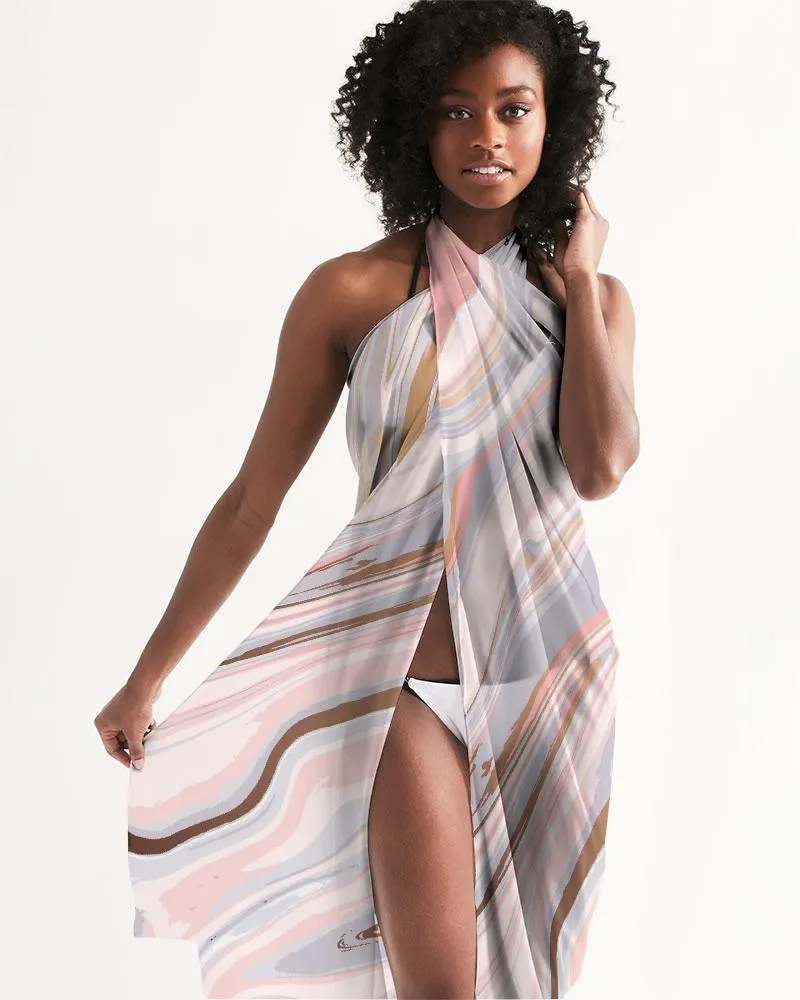 Sheer Love Marble Swimsuit Cover Up
