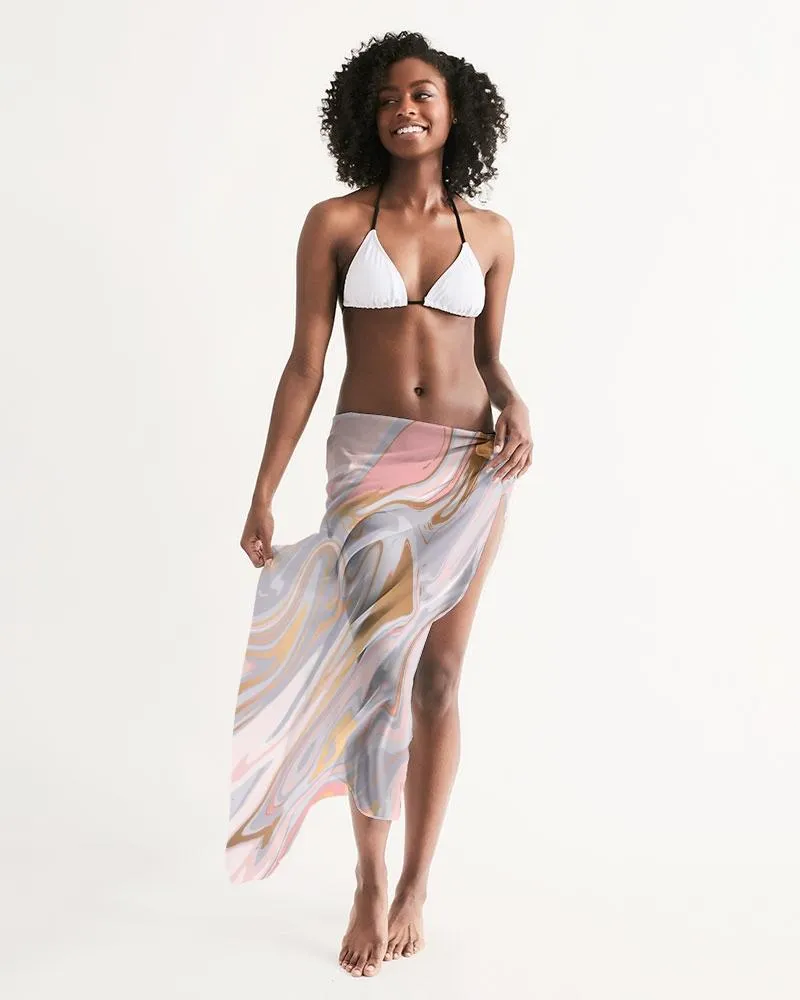 Sheer Love Marble Swimsuit Cover Up