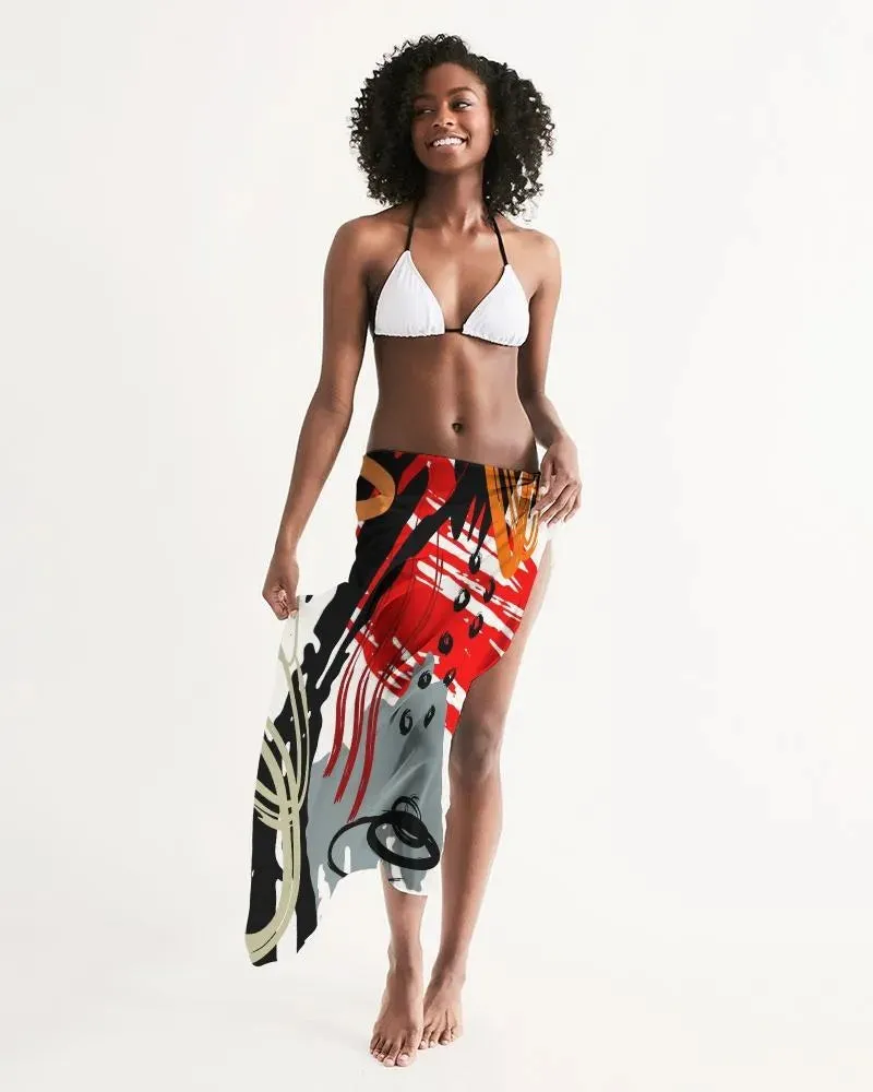 Sheer Sarong Swimsuit Cover Up Wrap / Circular Multicolor