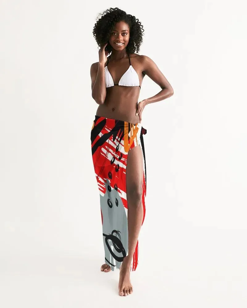 Sheer Sarong Swimsuit Cover Up Wrap / Circular Multicolor