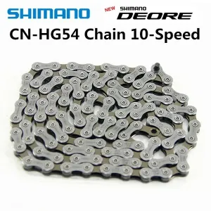 Shimano Bike Chain - Deore CN-HG54, 10 Speeds, 116 Links, Silver grey