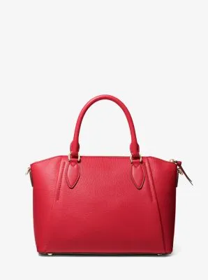 Sienna Medium Pebbled Leather Satchel