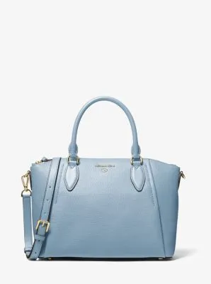 Sienna Medium Pebbled Leather Satchel