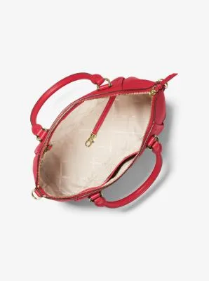 Sienna Medium Pebbled Leather Satchel