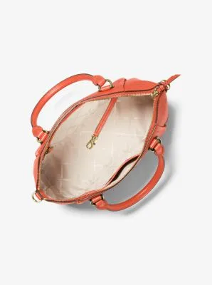 Sienna Medium Pebbled Leather Satchel