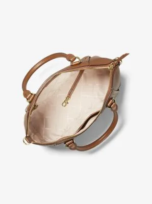 Sienna Medium Pebbled Leather Satchel