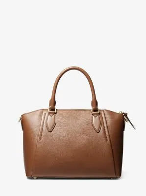 Sienna Medium Pebbled Leather Satchel