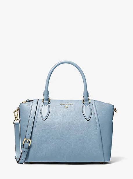 Sienna Medium Pebbled Leather Satchel
