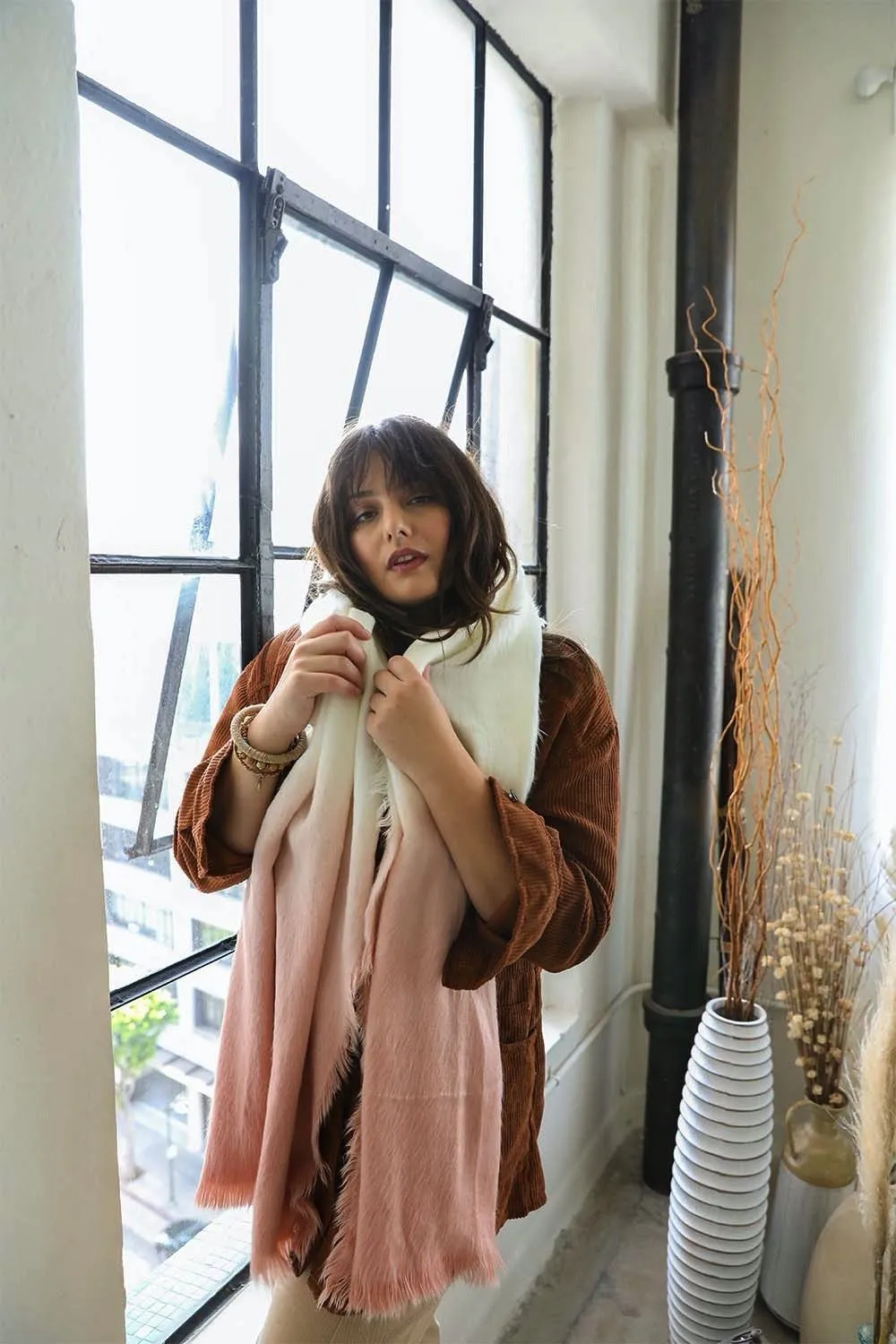 Silky Wool Ombre Scarf (4 colors)
