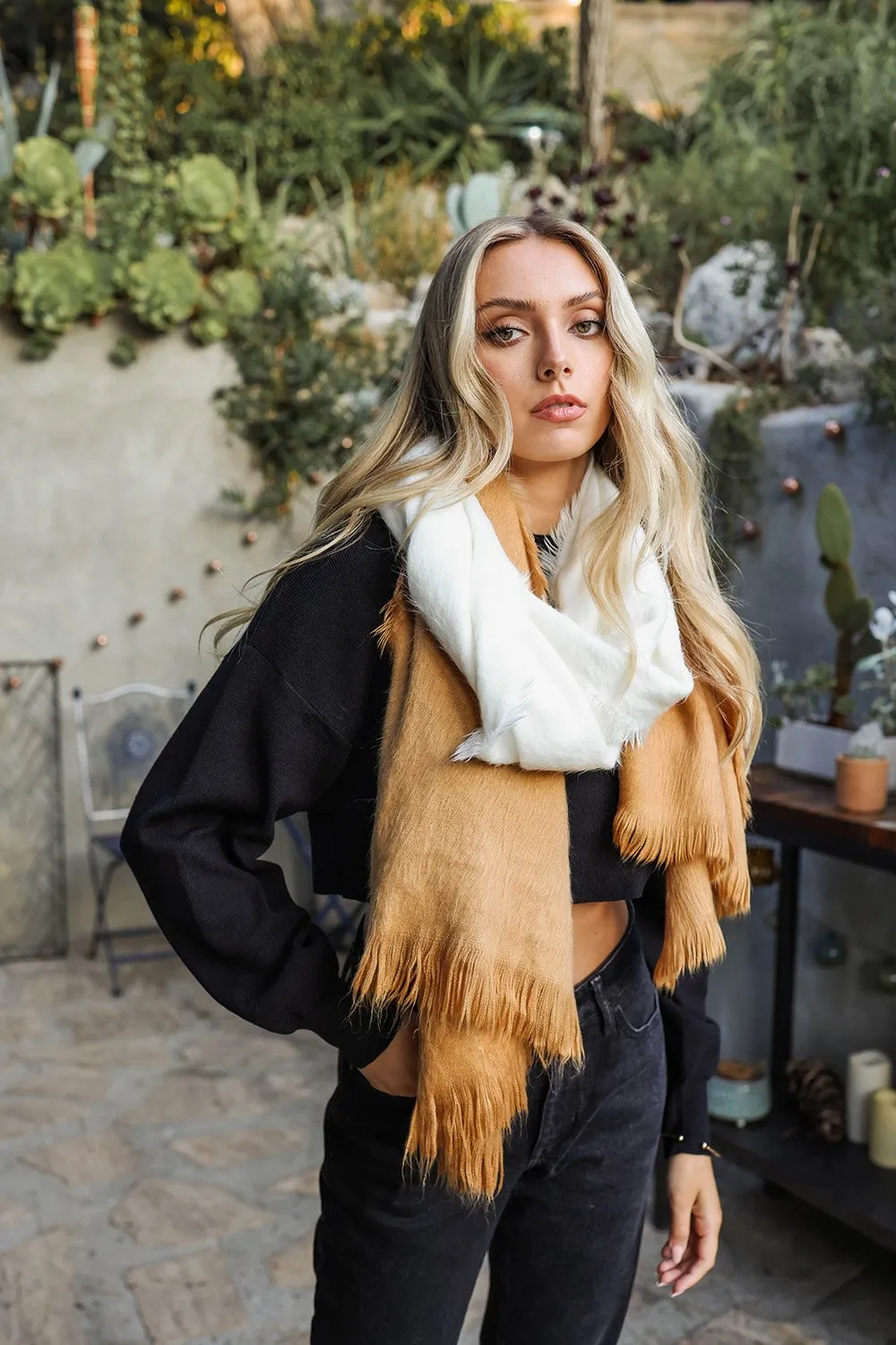 Silky Wool Ombre Scarf (4 colors)