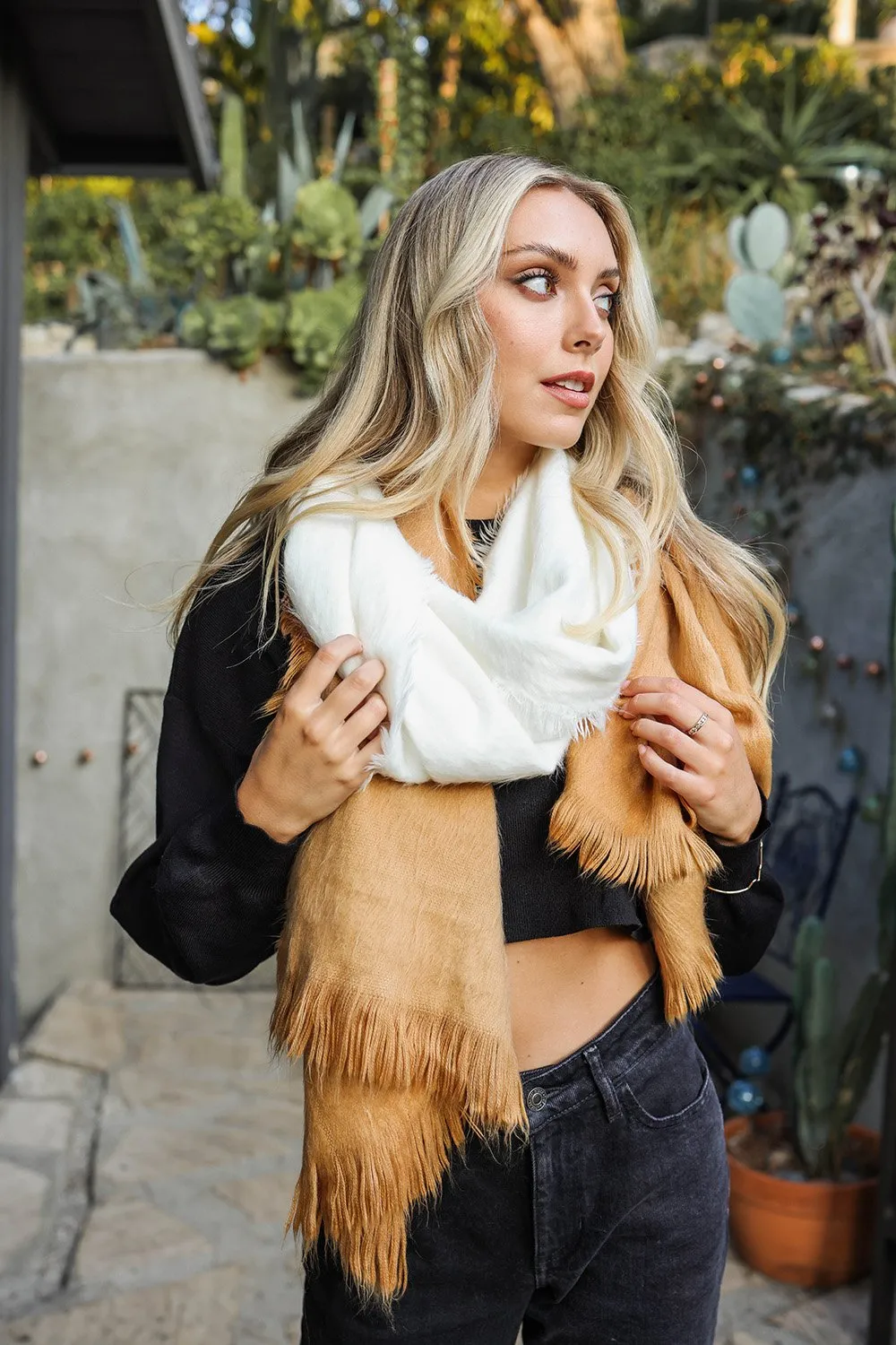 Silky Wool Ombre Scarf (4 colors)