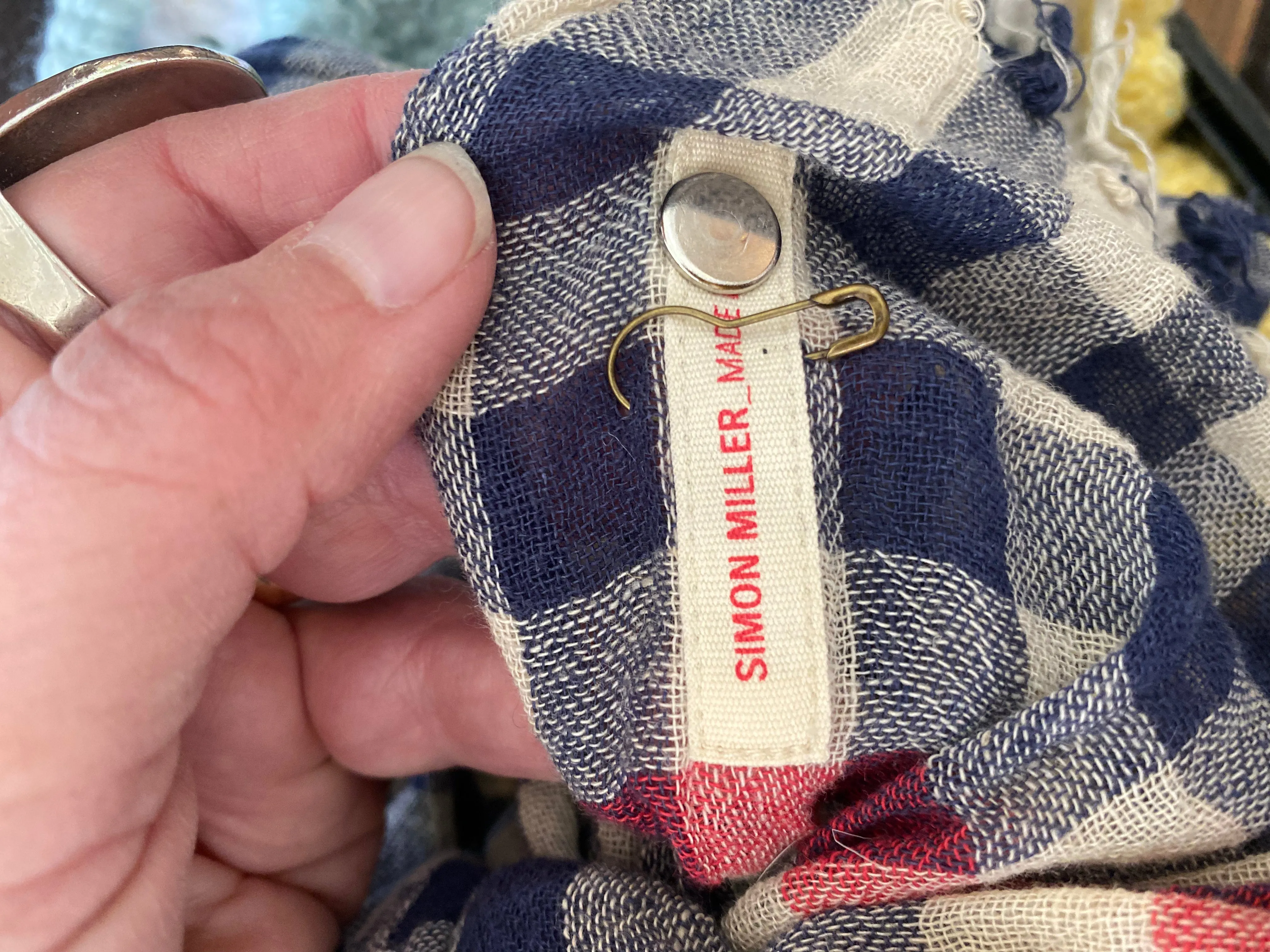 Simon Miller Made in Japan Gingham Scarf