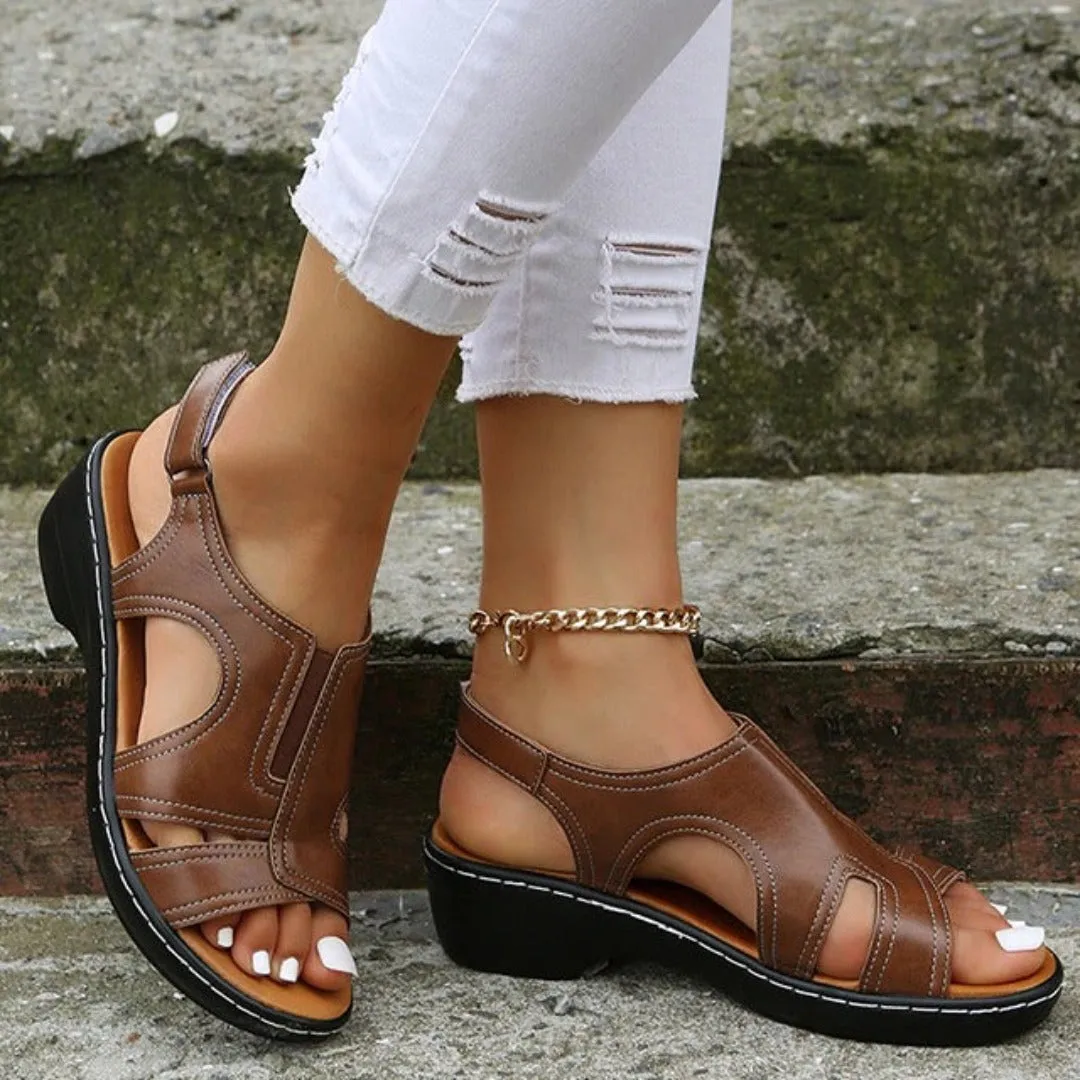 Soft Sole Orthopaedic Sandals with Wedge Heel