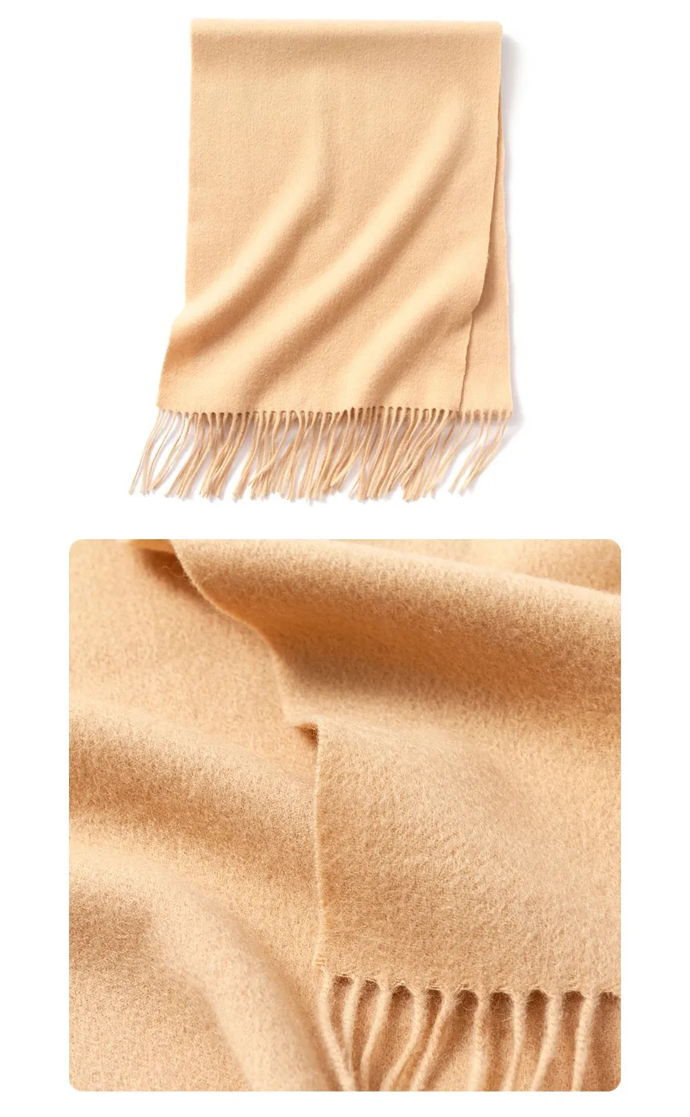 Solidlove 100% Wool Winter Scarf | Women's Fashion Cashmere Poncho Wrap | Elegant Scarves for Ladies | EnigmaParis