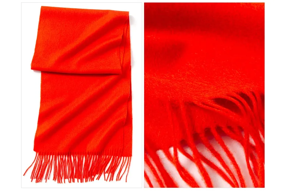 Solidlove 100% Wool Winter Scarf | Women's Fashion Cashmere Poncho Wrap | Elegant Scarves for Ladies | EnigmaParis