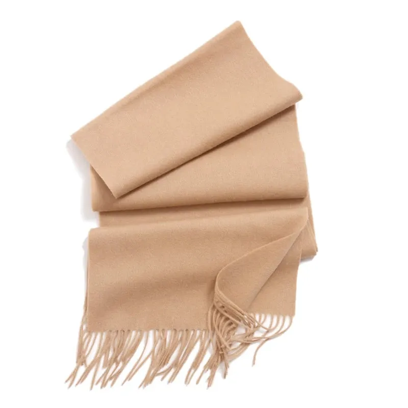 Solidlove 100% Wool Winter Scarf | Women's Fashion Cashmere Poncho Wrap | Elegant Scarves for Ladies | EnigmaParis