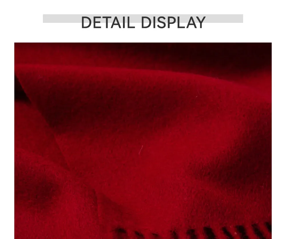 Solidlove 100% Wool Winter Scarf | Women's Fashion Cashmere Poncho Wrap | Elegant Scarves for Ladies | EnigmaParis