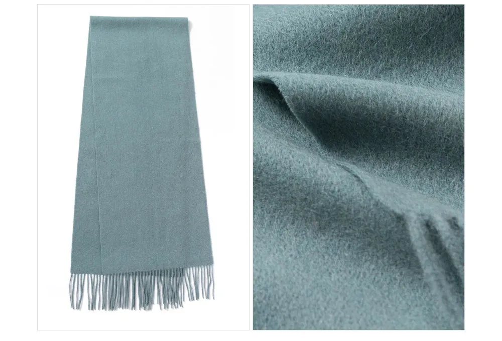 Solidlove 100% Wool Winter Scarf | Women's Fashion Cashmere Poncho Wrap | Elegant Scarves for Ladies | EnigmaParis