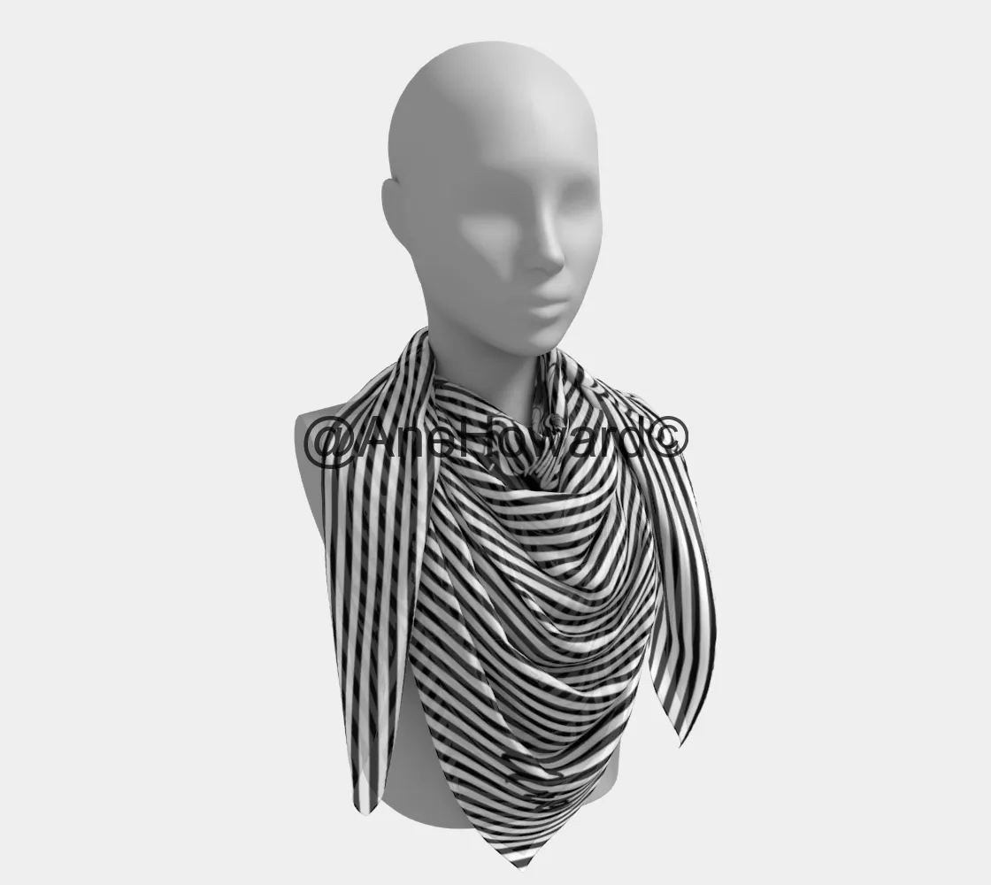 Square Silk Scarf Zebras