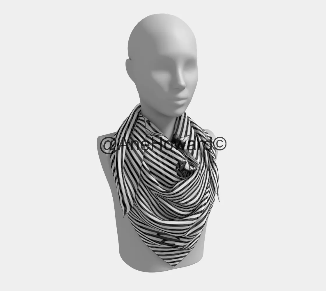 Square Silk Scarf Zebras