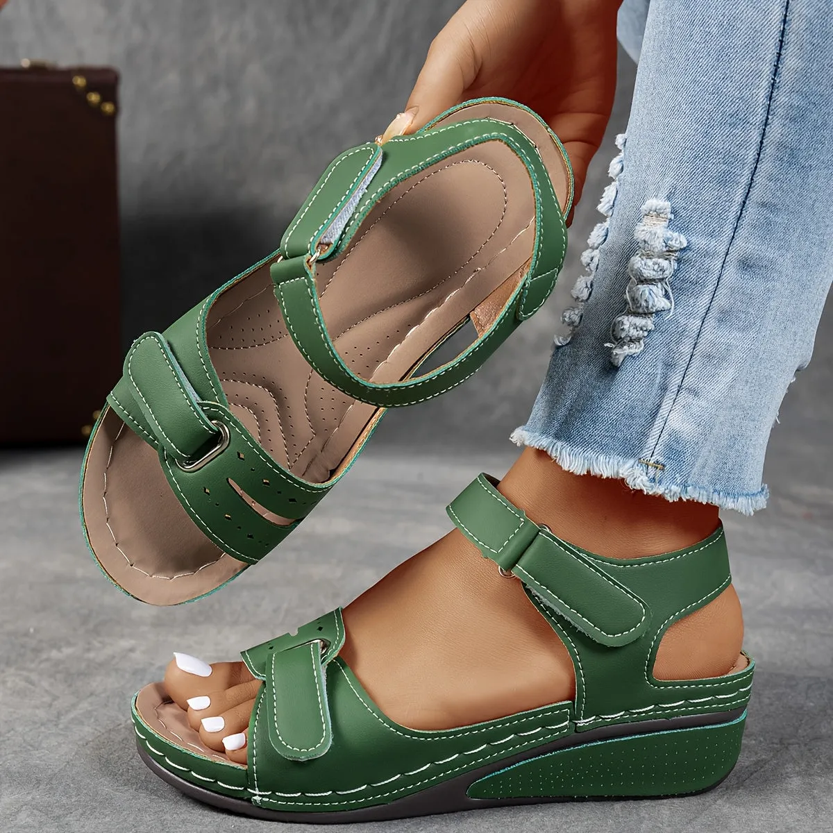 Stella - Casual leather orthopedic sandals