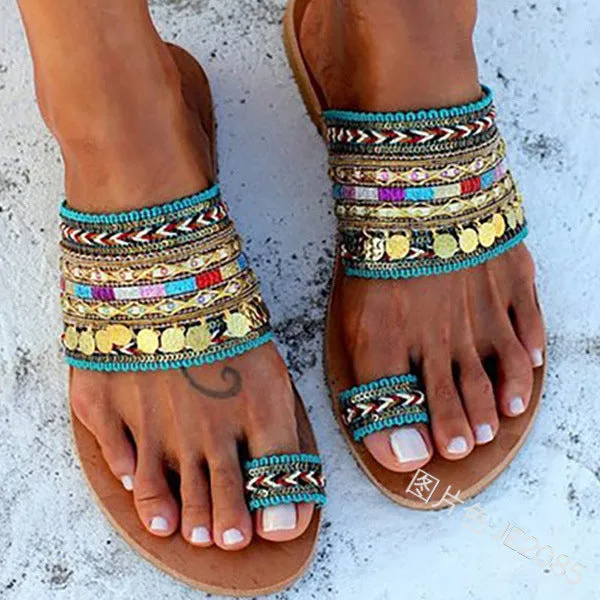 Suede Tassel Lace Up Gladiator sandal Women Summer Flat Sandals