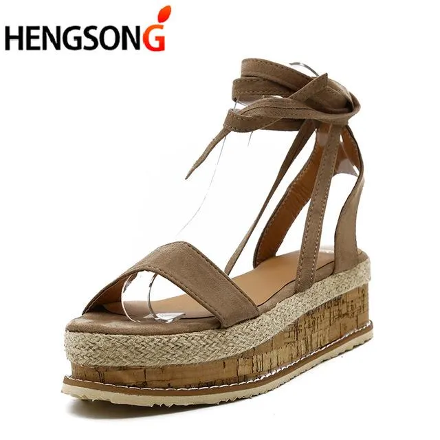 Summer Women Open Toe Strap Platform Sandals