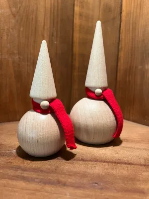 Swedish Christmas Decorations: Natural Finish Tomten