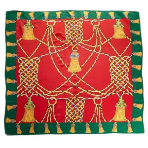 Tassel Silk Scarf