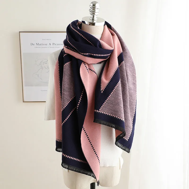 Tassel Warm Cashmere Thick Scarf Shawl Wrap for Women Ladies Girls 70x200