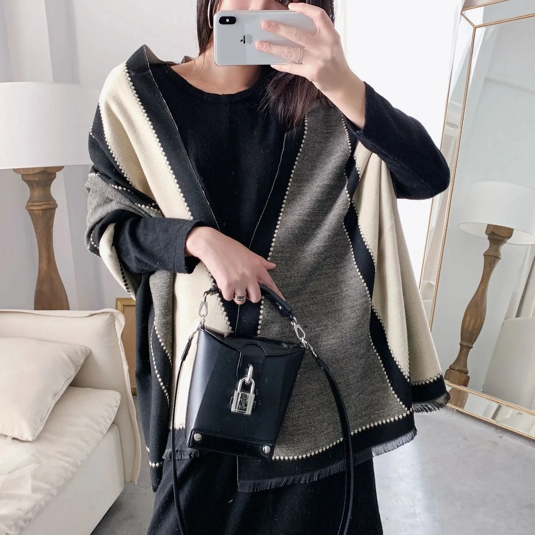Tassel Warm Cashmere Thick Scarf Shawl Wrap for Women Ladies Girls 70x200