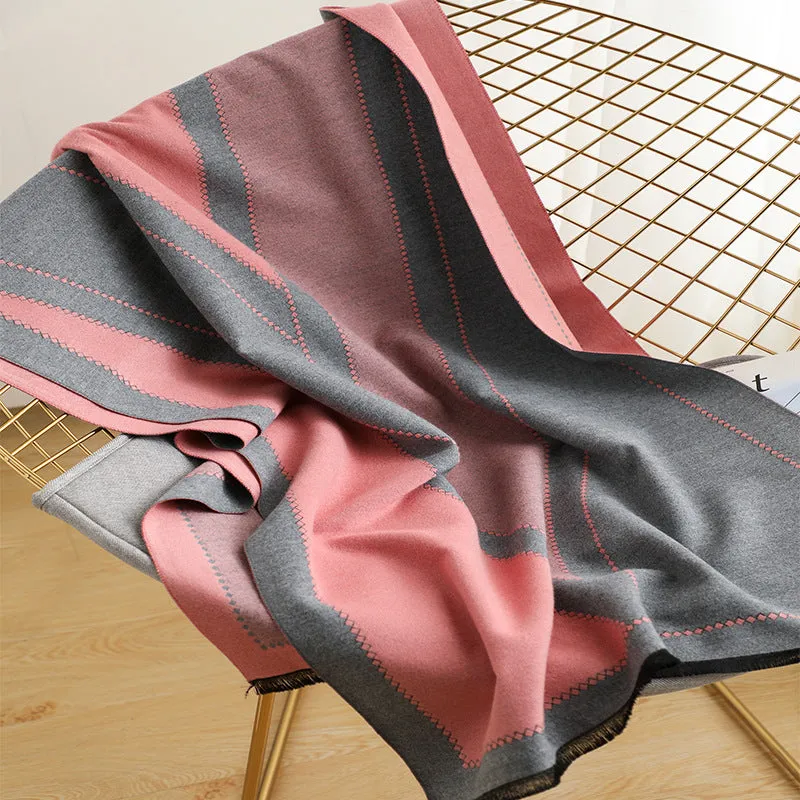 Tassel Warm Cashmere Thick Scarf Shawl Wrap for Women Ladies Girls 70x200