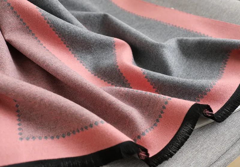 Tassel Warm Cashmere Thick Scarf Shawl Wrap for Women Ladies Girls 70x200