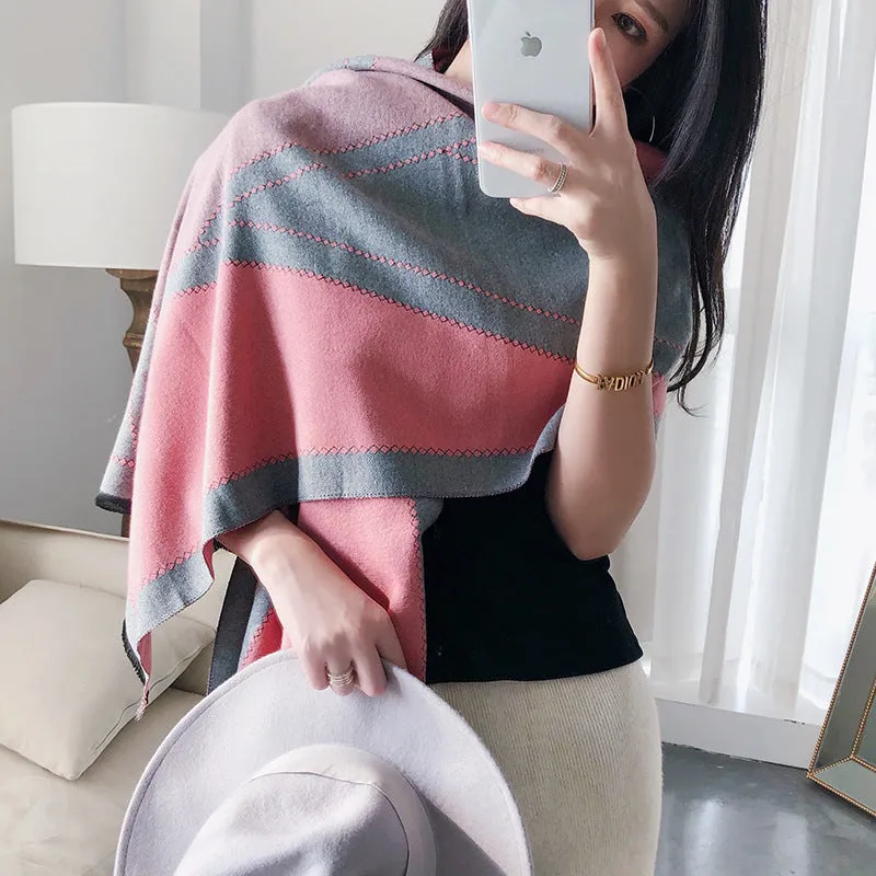Tassel Warm Cashmere Thick Scarf Shawl Wrap for Women Ladies Girls 70x200