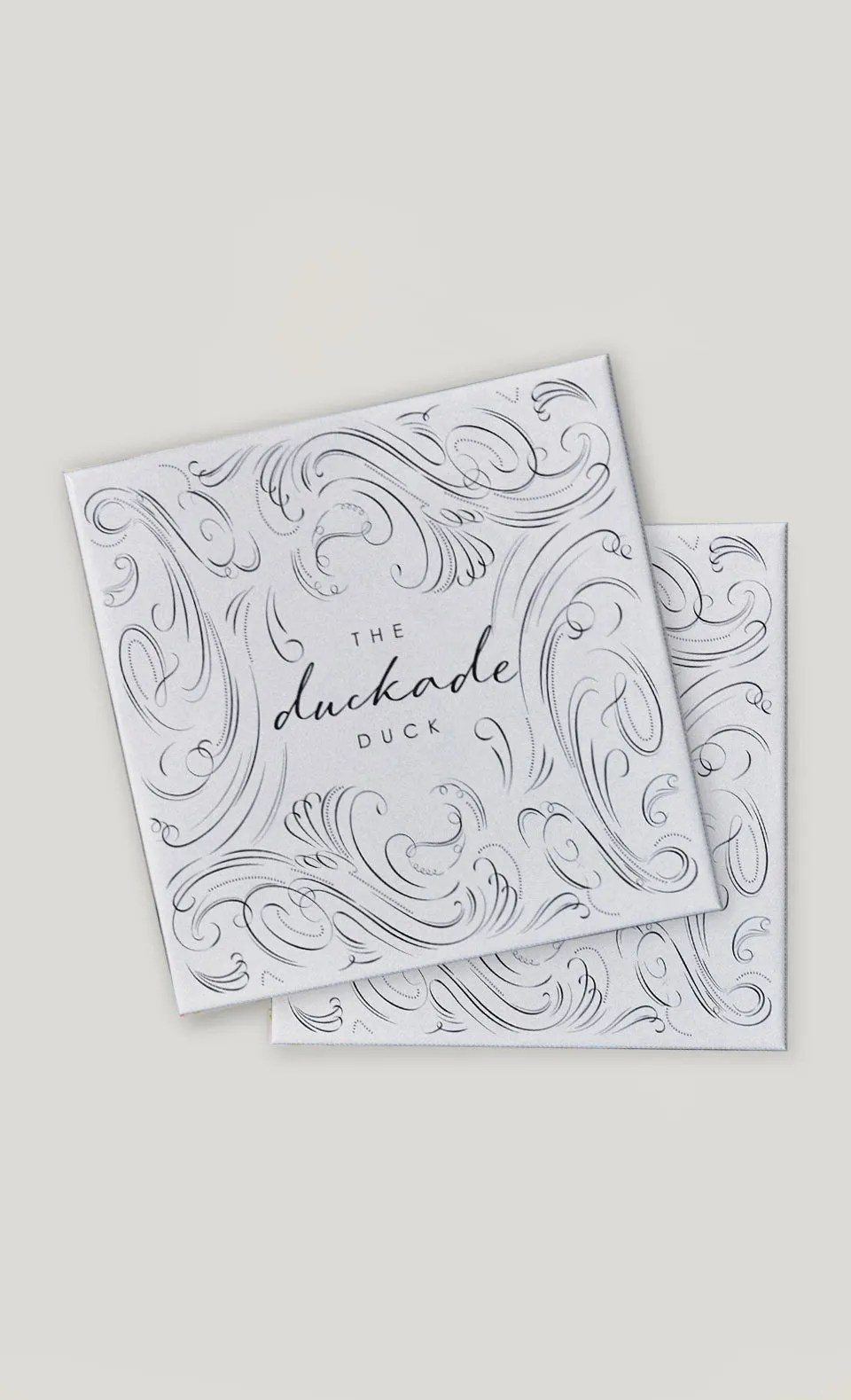The dUCkade dUCk Matte Satin Silk Square Scarf in Ruby