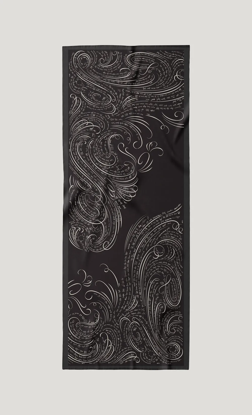The dUCkade dUCk Satin Silk Shawl in Onyx