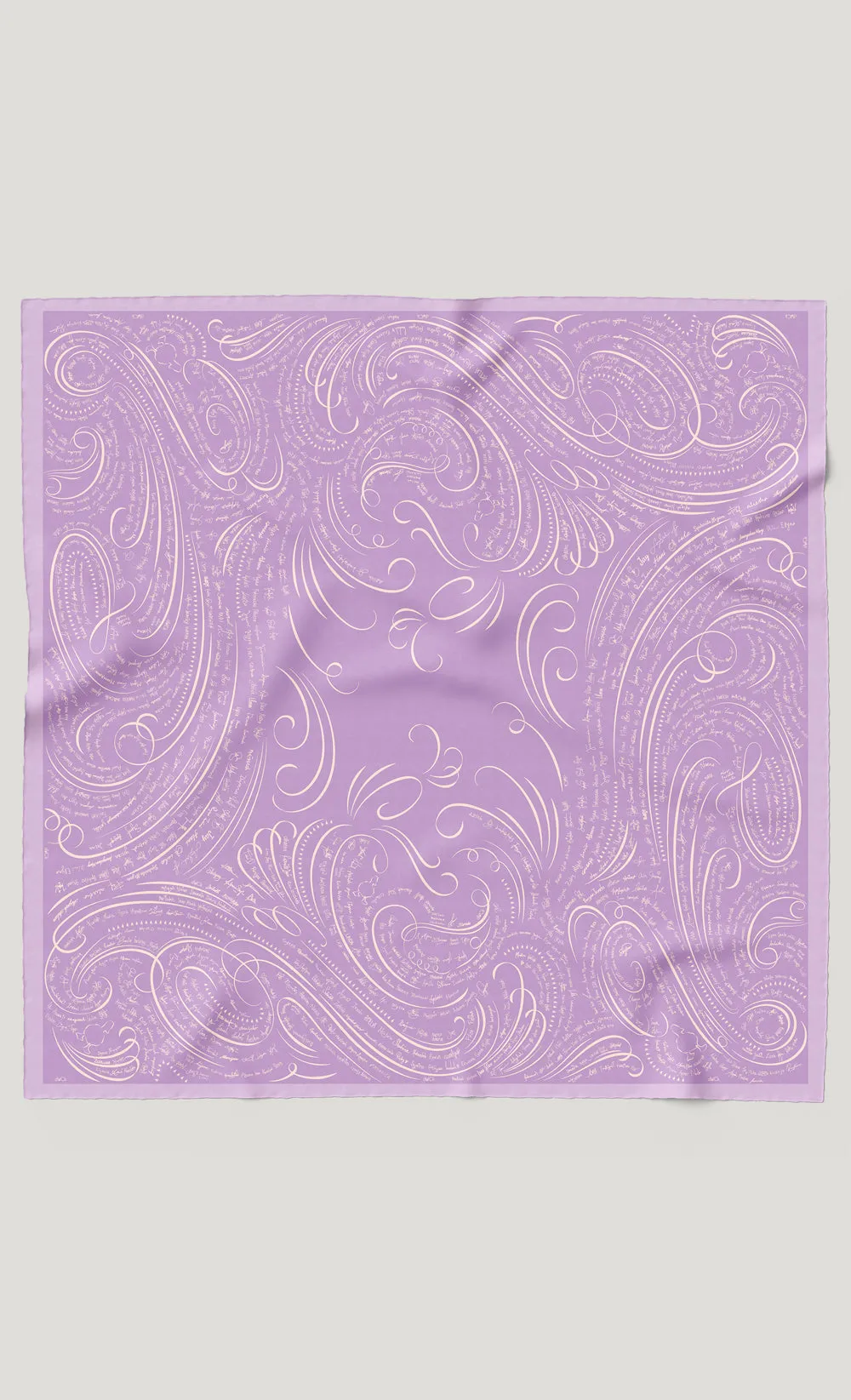 The dUCkade dUCk Satin Silk Square Scarf in Violet Jade