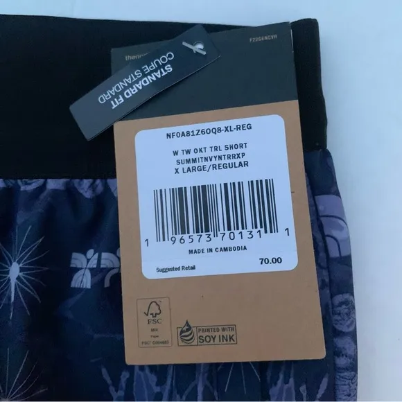 THE NORTH FACE Women’s Trailwear OKT Trail Short Navy Blue NF0A81Z6OQ8-XL-REG