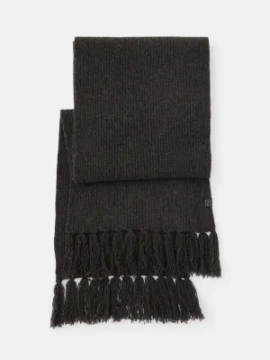 The Yak Wool Scarf in Charcoal