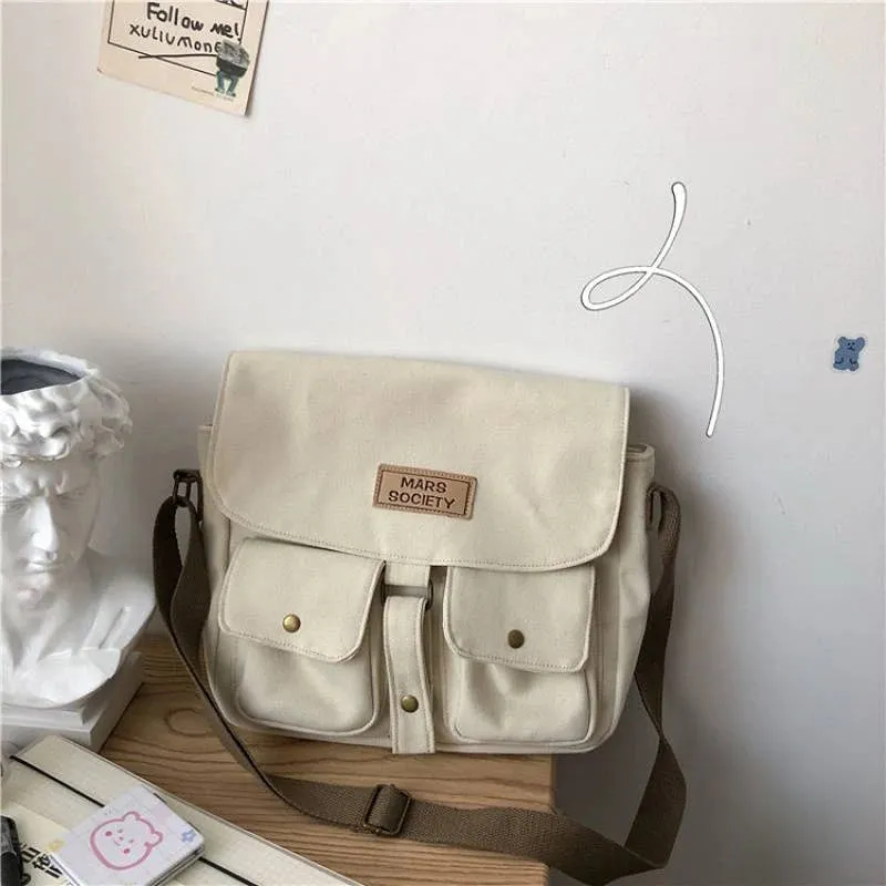 Top Canvas Bag Youth Ladies Messenger Bag Female Students Handbags