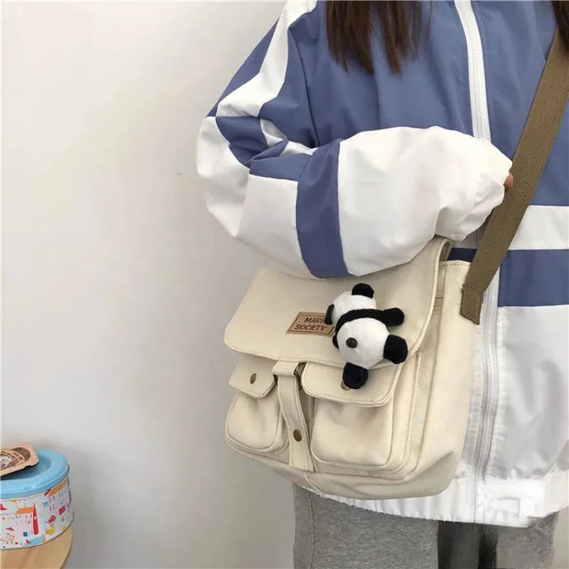 Top Canvas Bag Youth Ladies Messenger Bag Female Students Handbags
