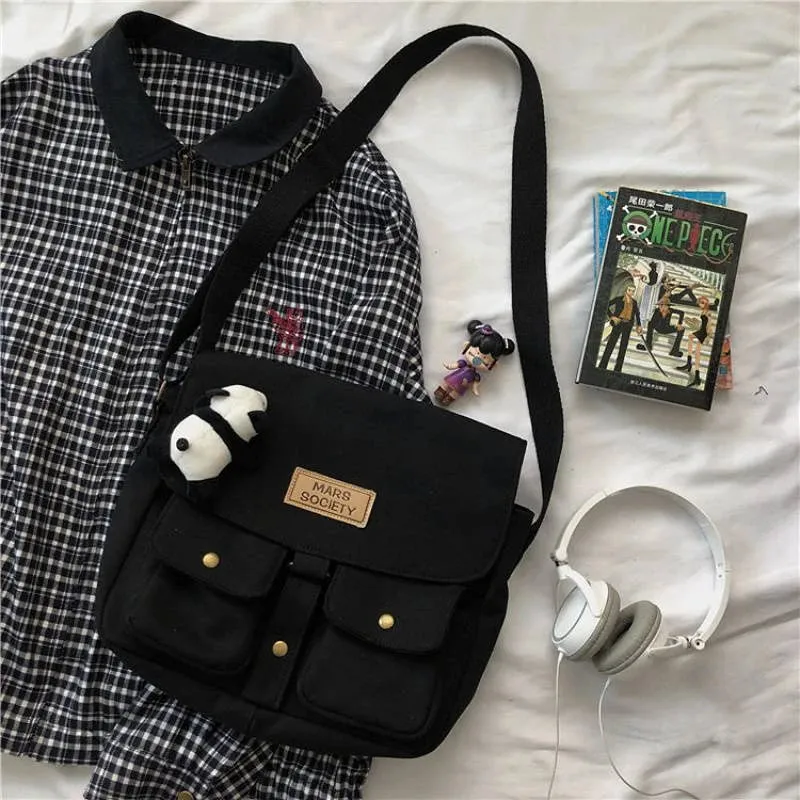 Top Canvas Bag Youth Ladies Messenger Bag Female Students Handbags
