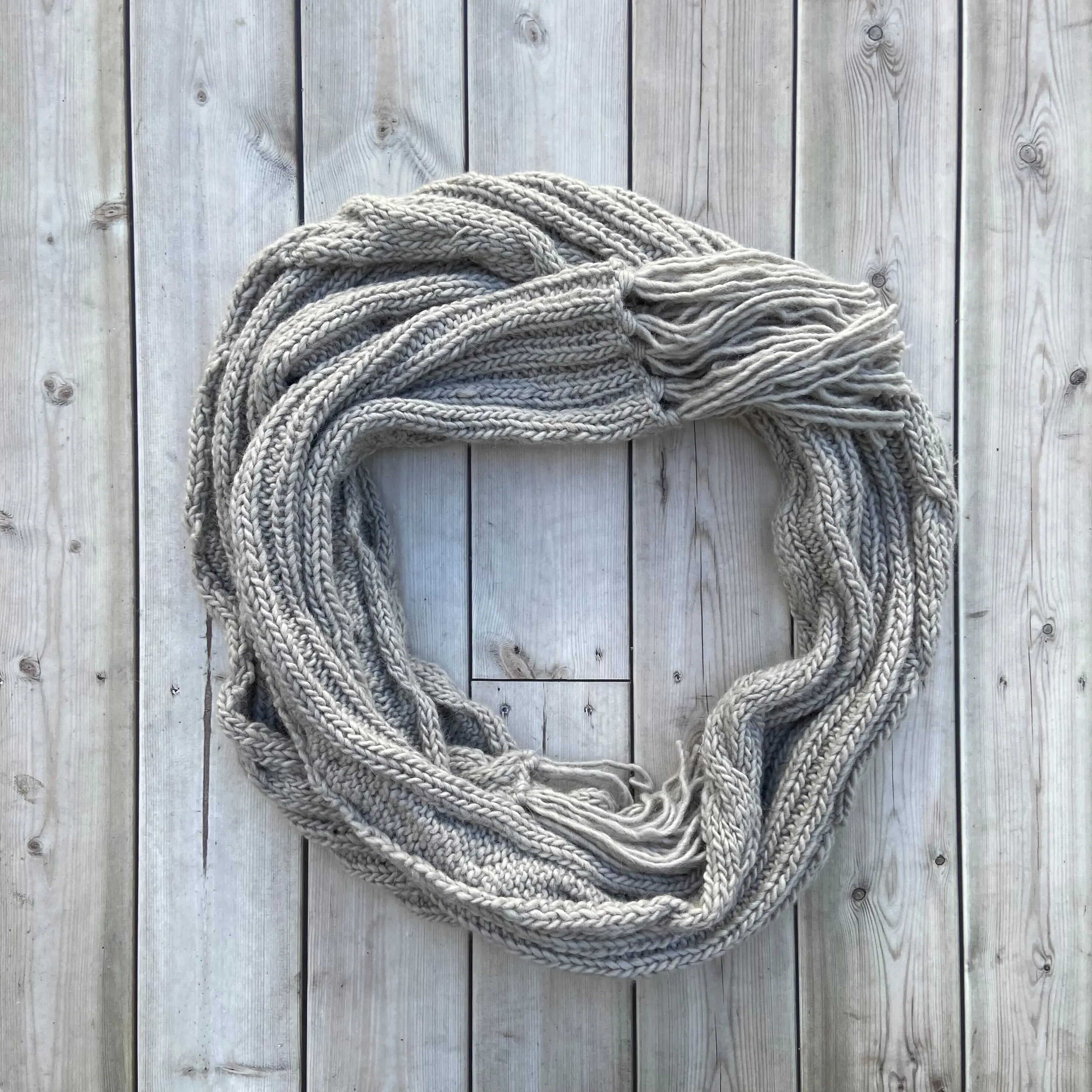 Touch of Grey Alpaca Scarf